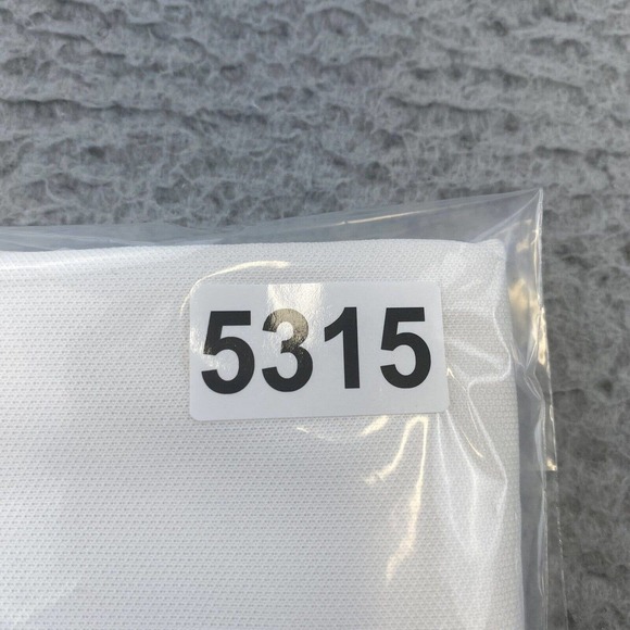 Masters Tech Polo Shirt Men’s Large Short Sleeve Performance Golf White Black - Picture 9 of 9